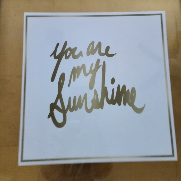 You Are My Sunshine Gold and White Framed Photo Perfect for a Nursery. - Picture 2 of 2